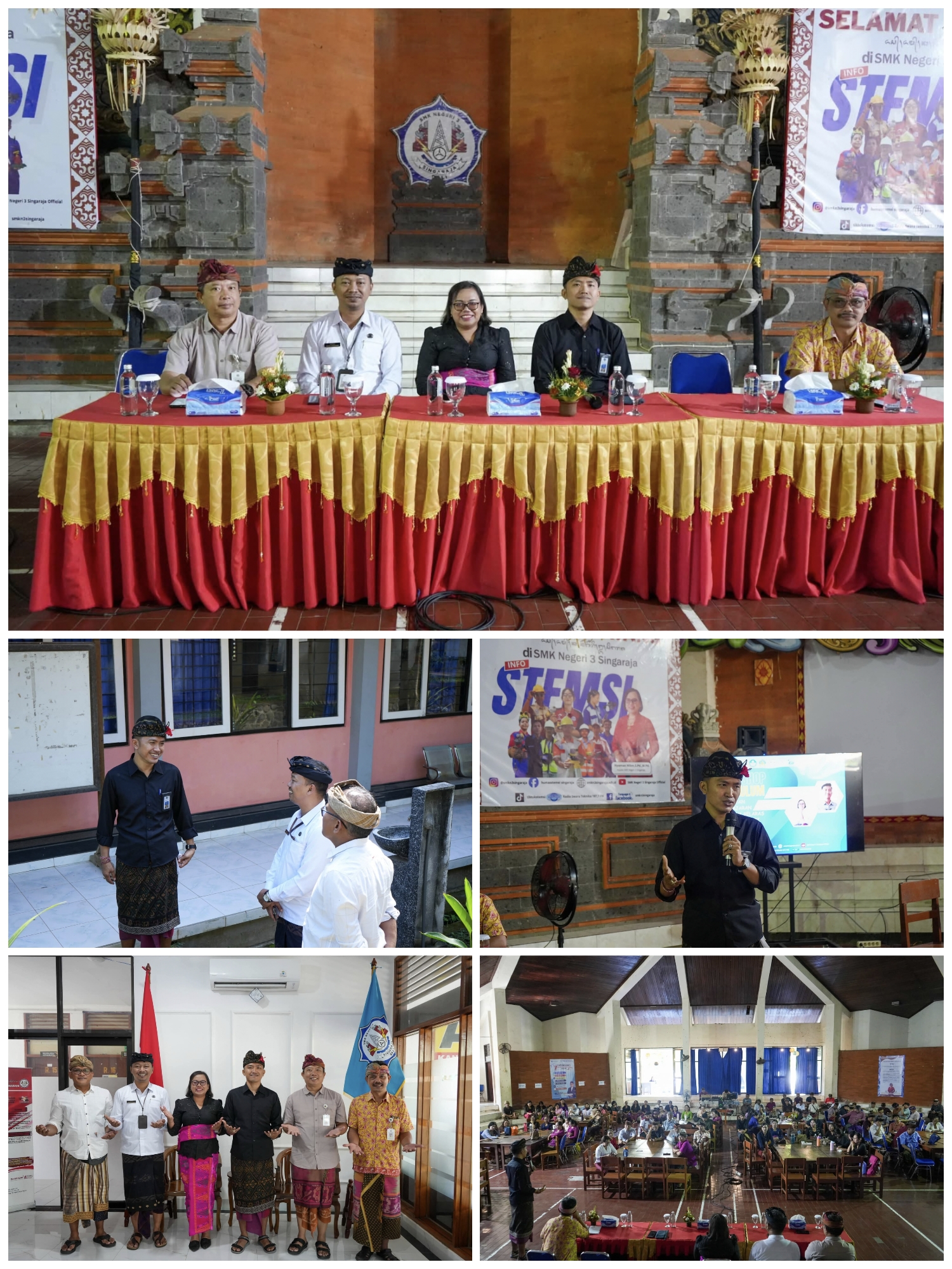 Kunjungan Kabid SMK Disdikpora Provinsi Bali