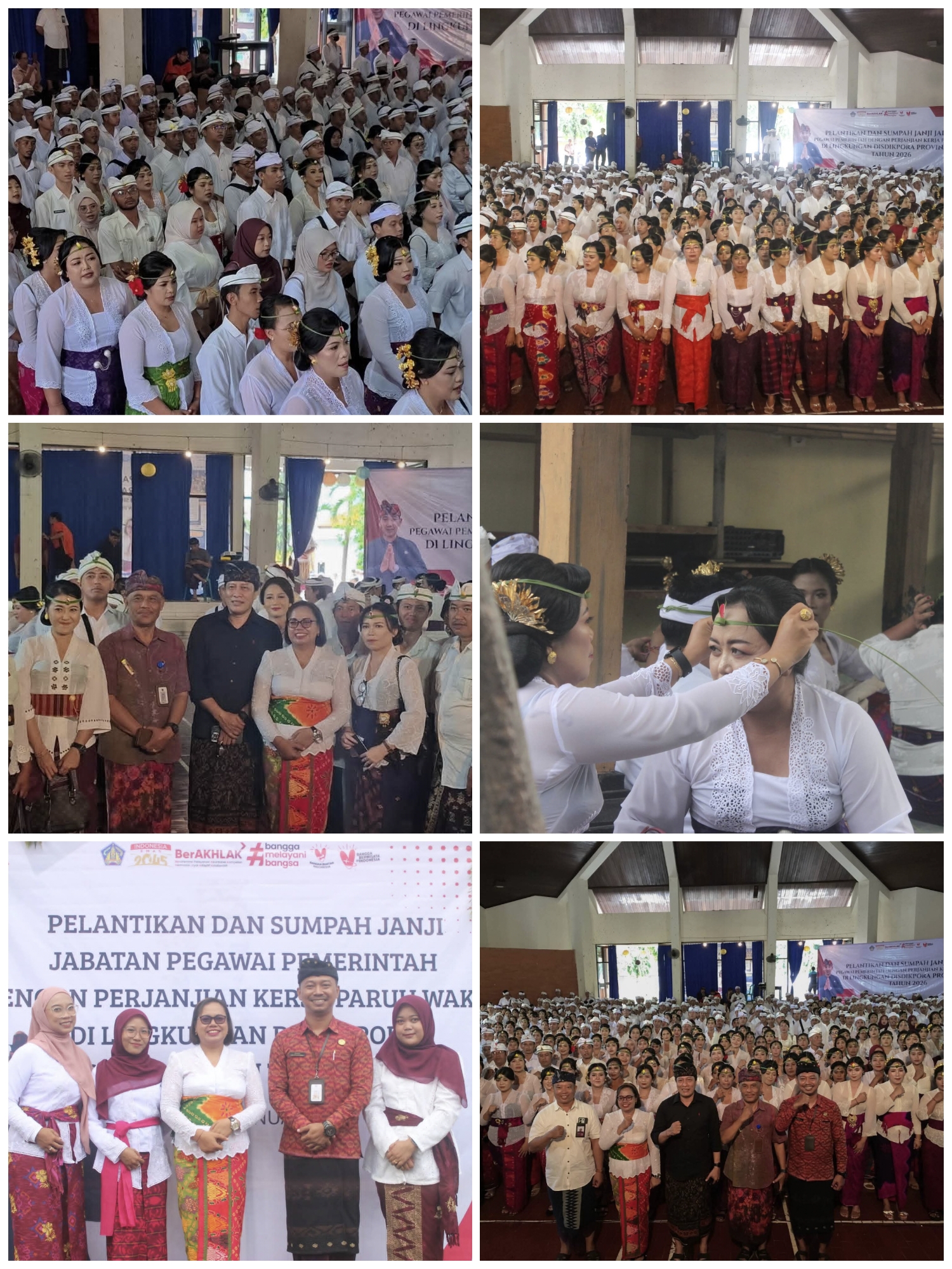 Pelantikan Dan Sumpah Jabatan PPPK Paruh Waktu Lingkungan Disdikpora Provinsi Bali