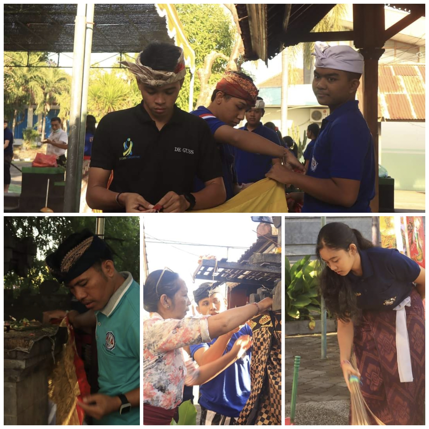 Ngayah Persiapan Hari Raya Saraswati