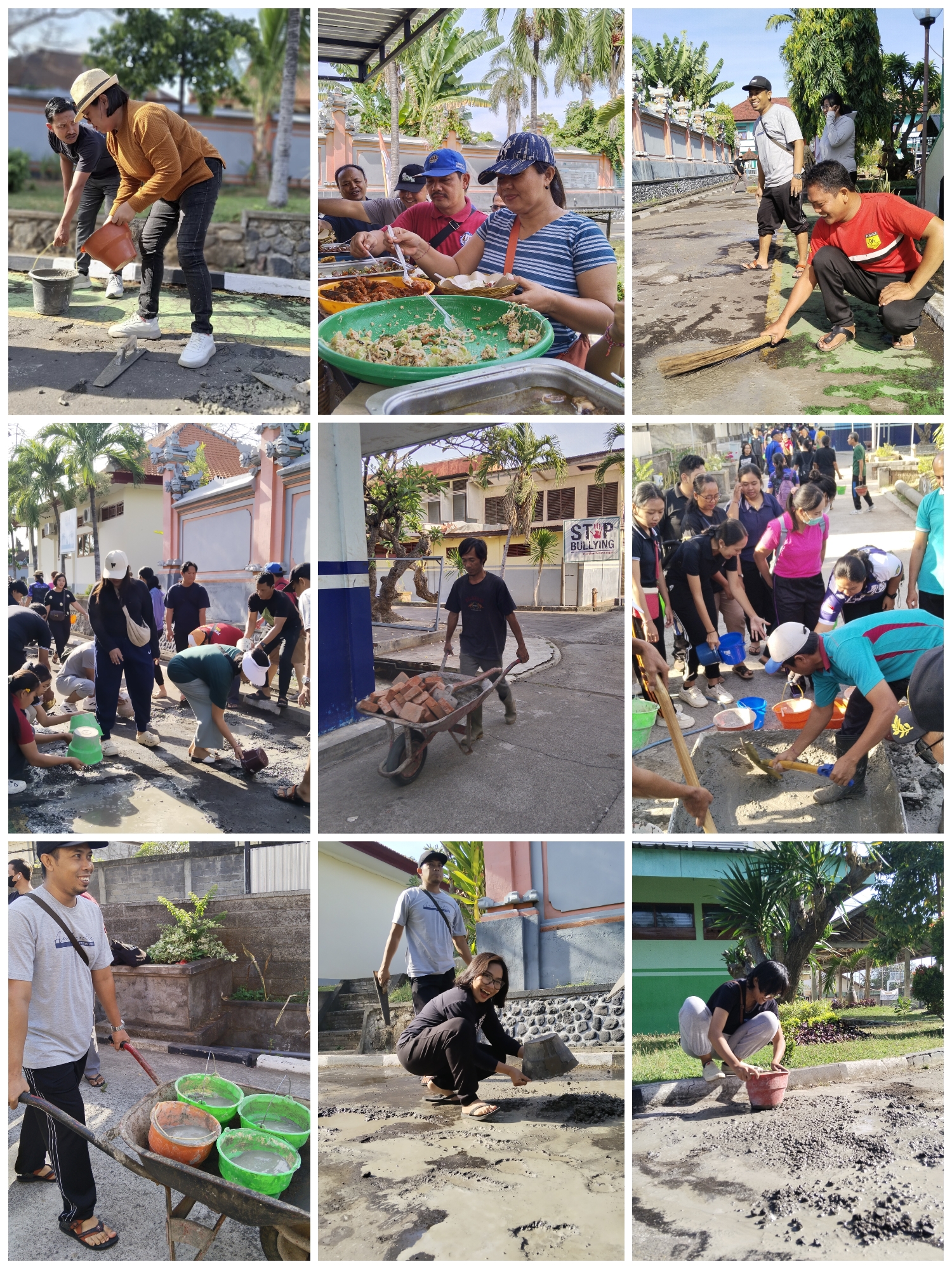 Gotong Royong Guru Dan Pegawai Stemsi