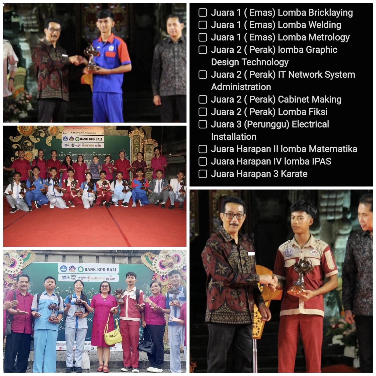 Prestasi Ajang Talenta SMK Festival 2025