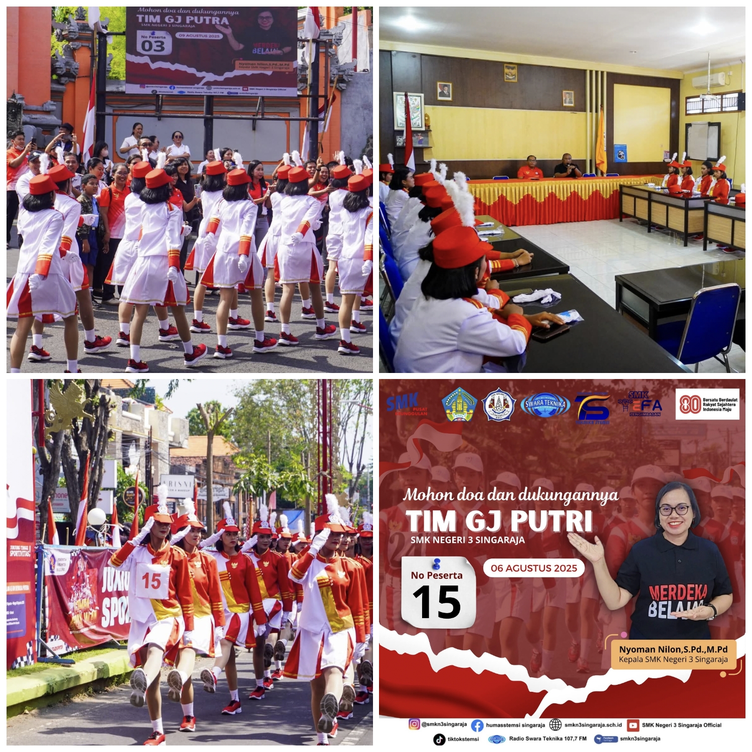 TIM Gerak Jalan Putri SMK N 3 Singaraja