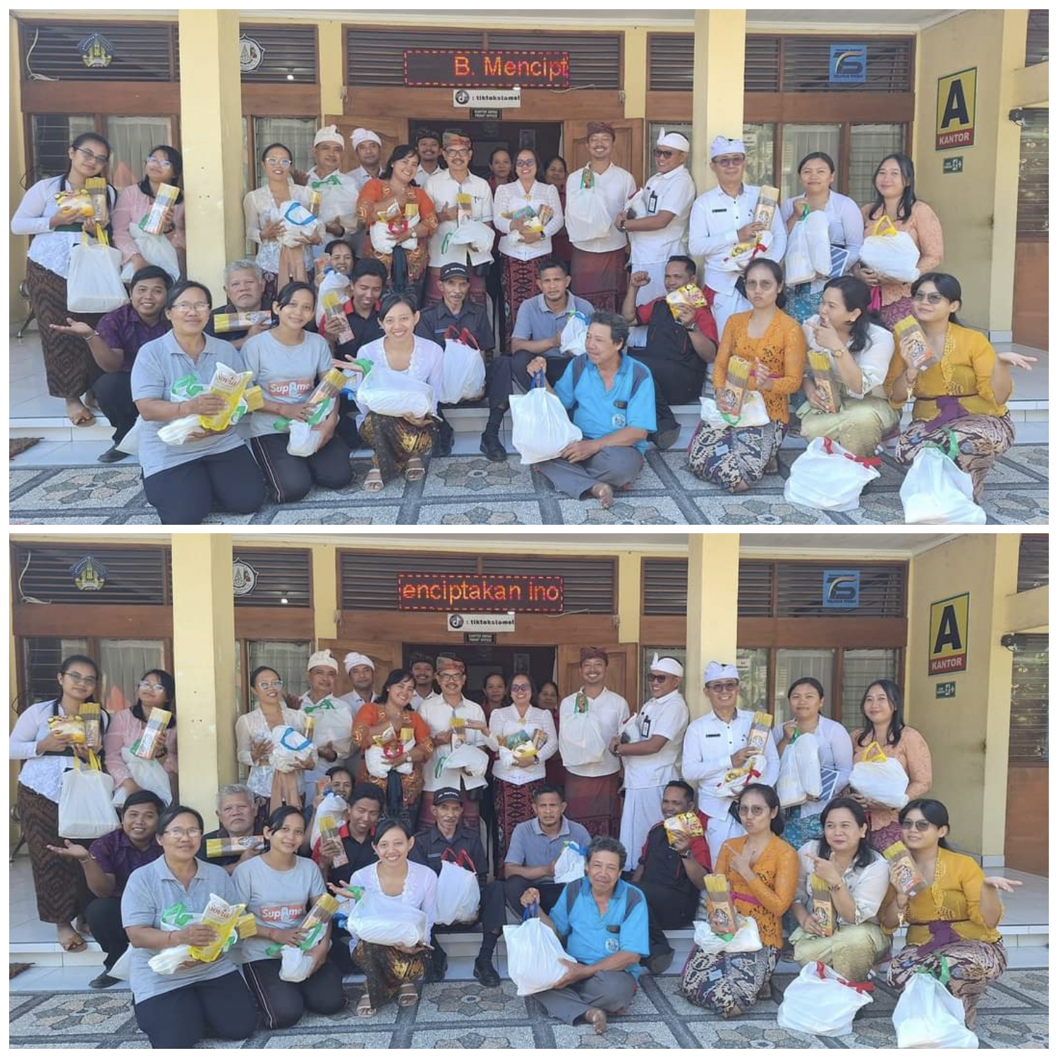 Pembagian Bingkisan Hari Raya Galungan Dan Kuningan