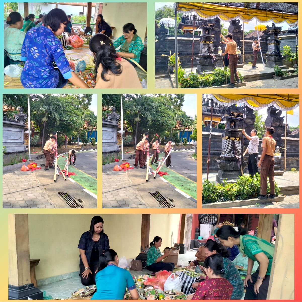 PERSIAPAN PERSEMBAHYANGAN SARASWATI