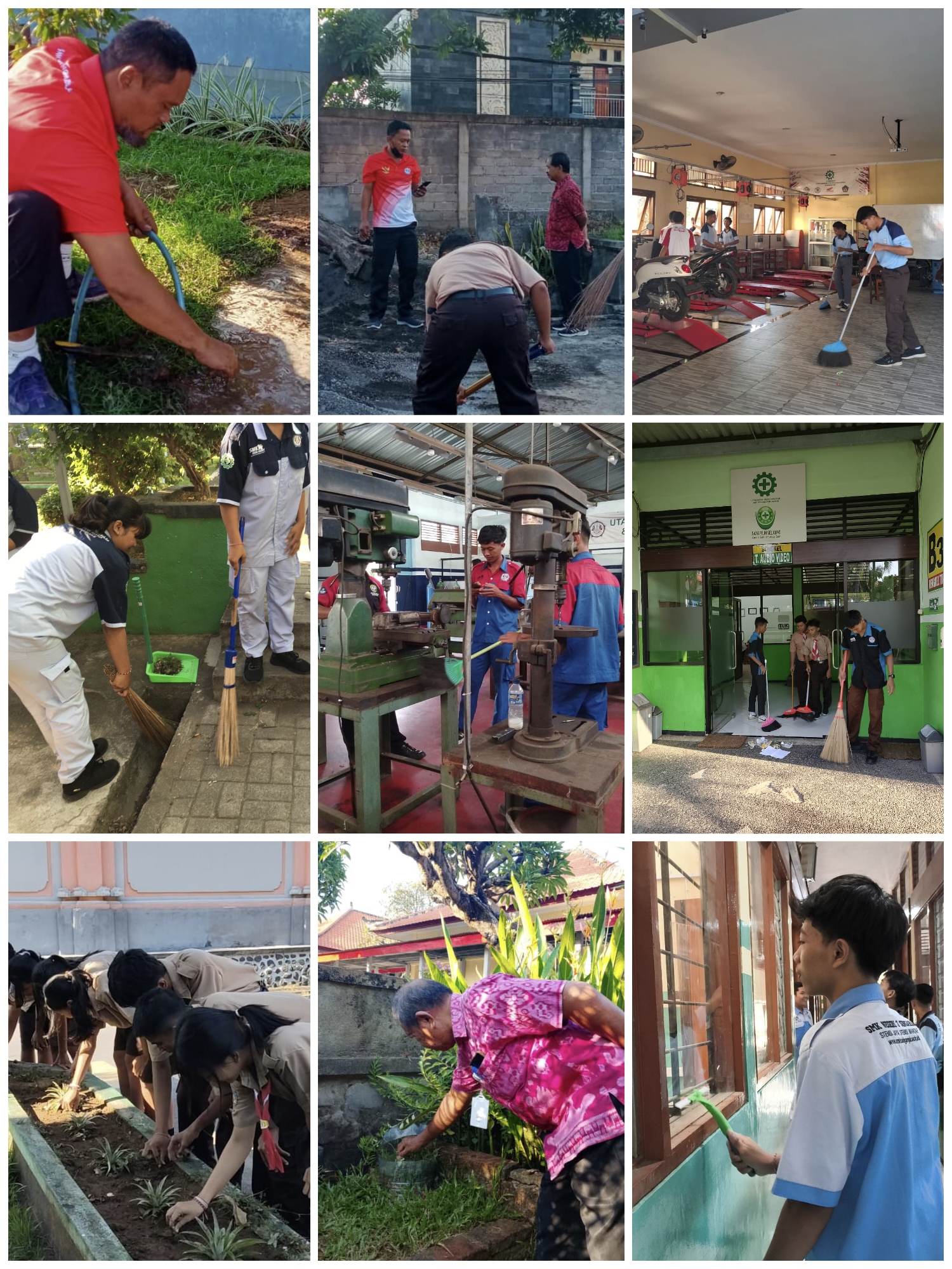 Pembersihan Lingkungan Sekolah Fase E dan F 
