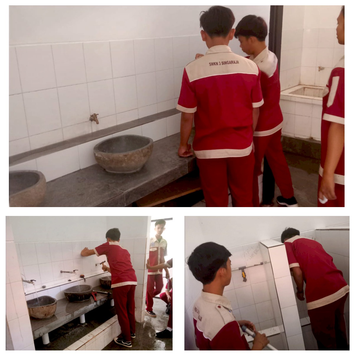 Siswa Teknik Kontruksi dan Perumahan (TKP) praktik langsung 