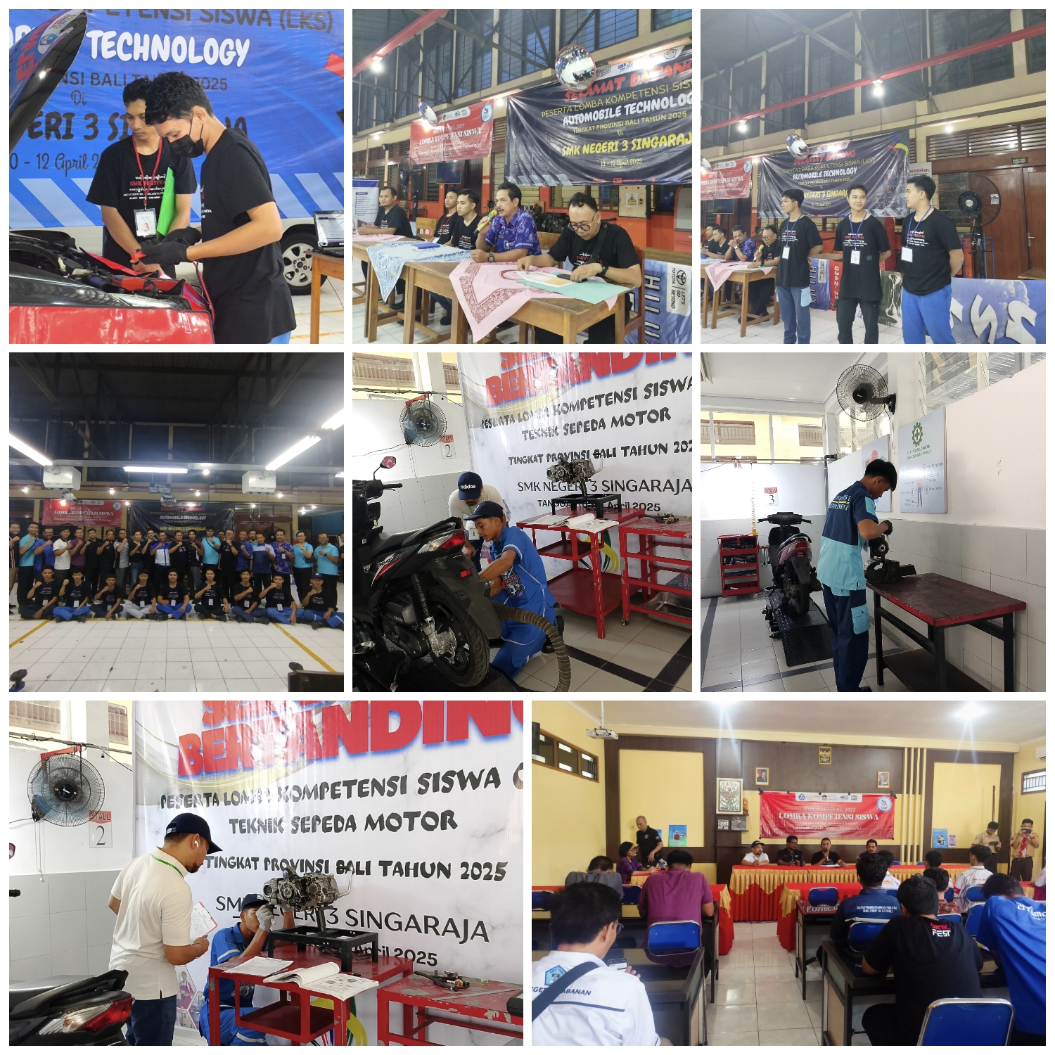 Pelaksanaan LKS Tingkat Provinsi Bali Tahun 2025 Bidang Teknik Otomotif