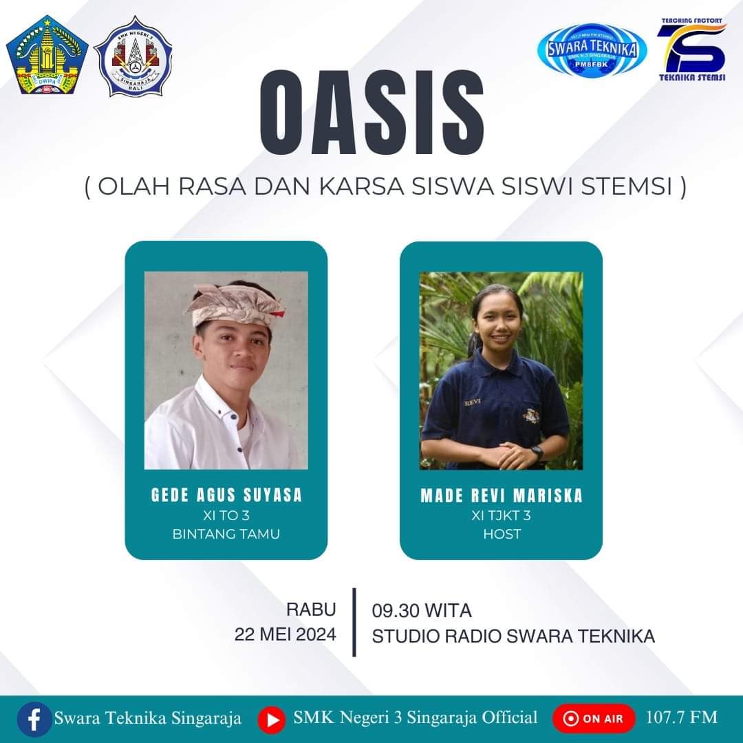 PELUNCURAN PROGRAM BARU RADIO SWARA TEKNIKA 107.7  FM  OASIS 
