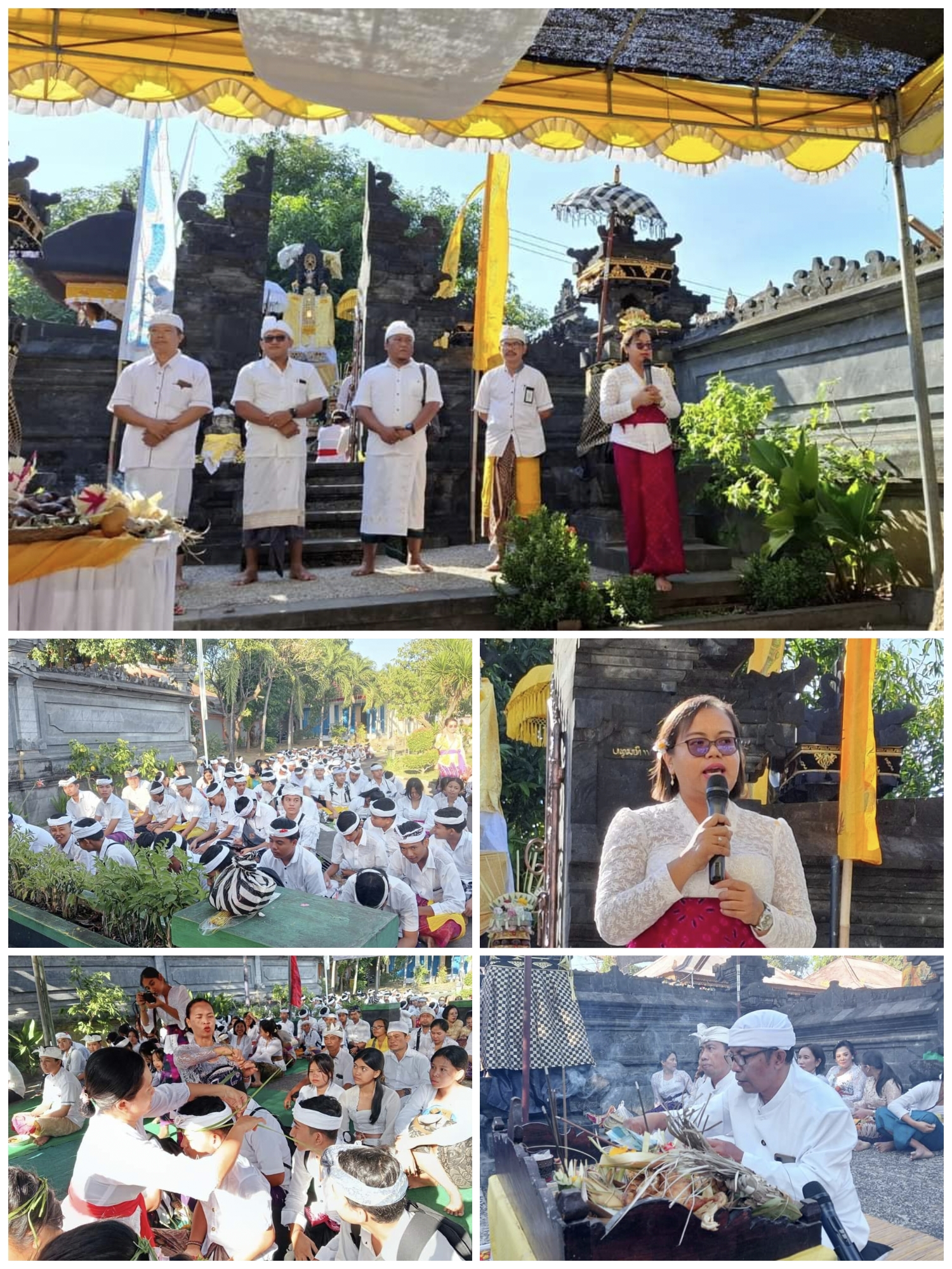 Persembahyangan Rahina Saraswati Dan Upacara Upanayana Siswa Baru