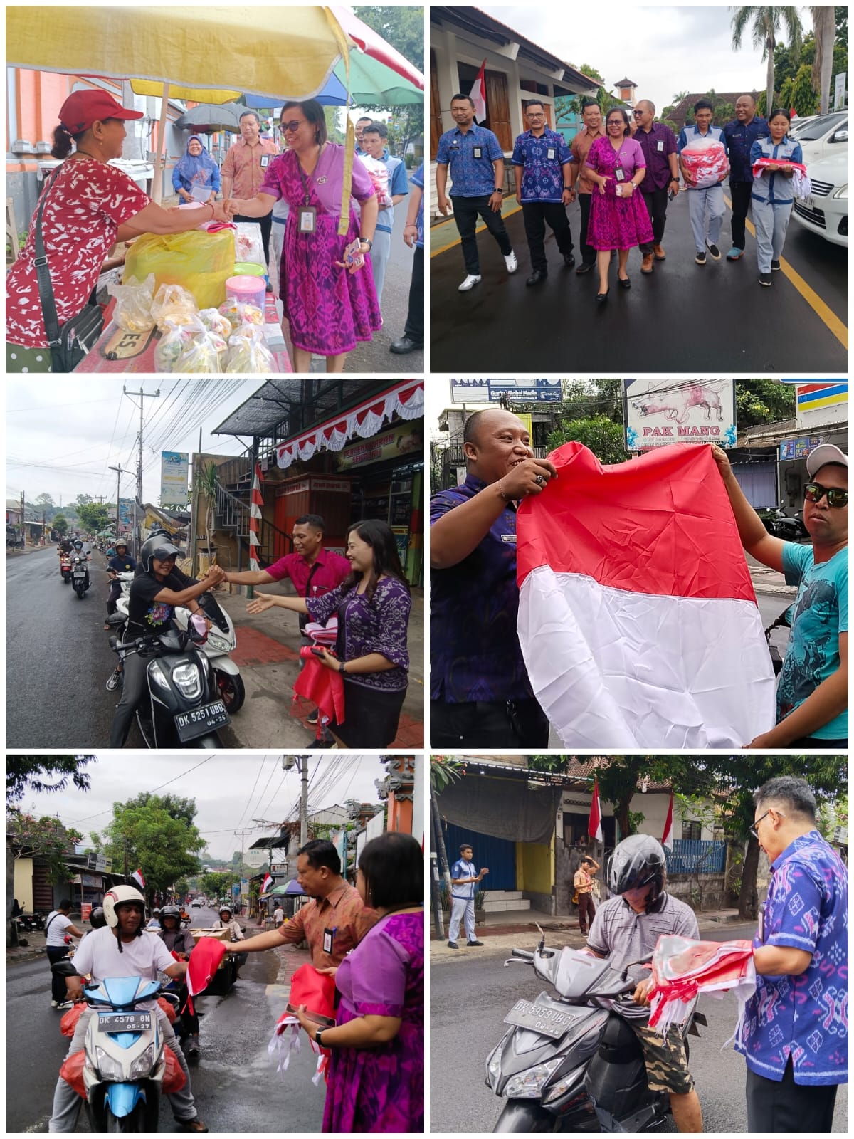 Pembagian Bendera Merah Putih