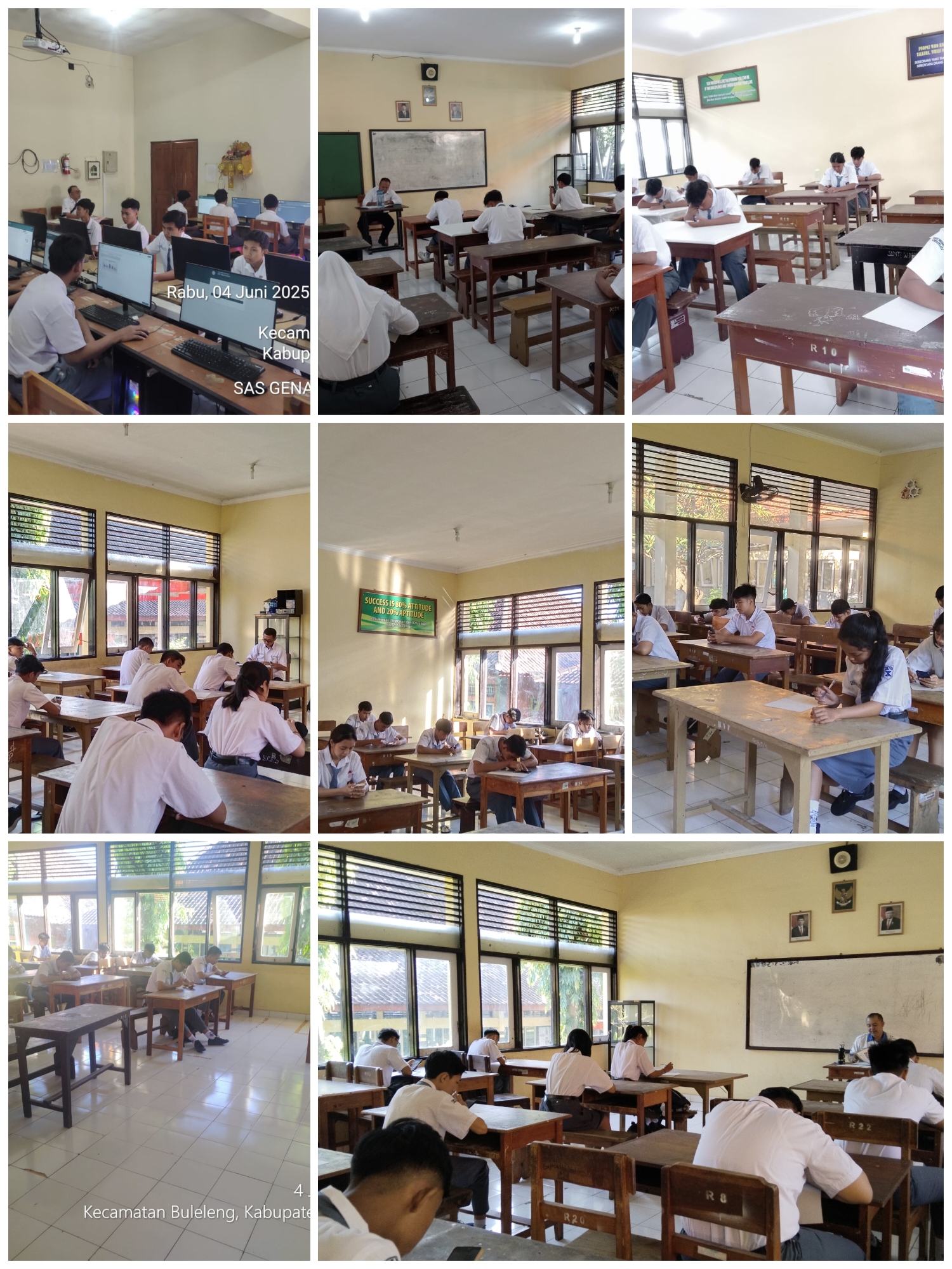 Pelaksanaan Sumatif Akhir Semester Hari Ketiga