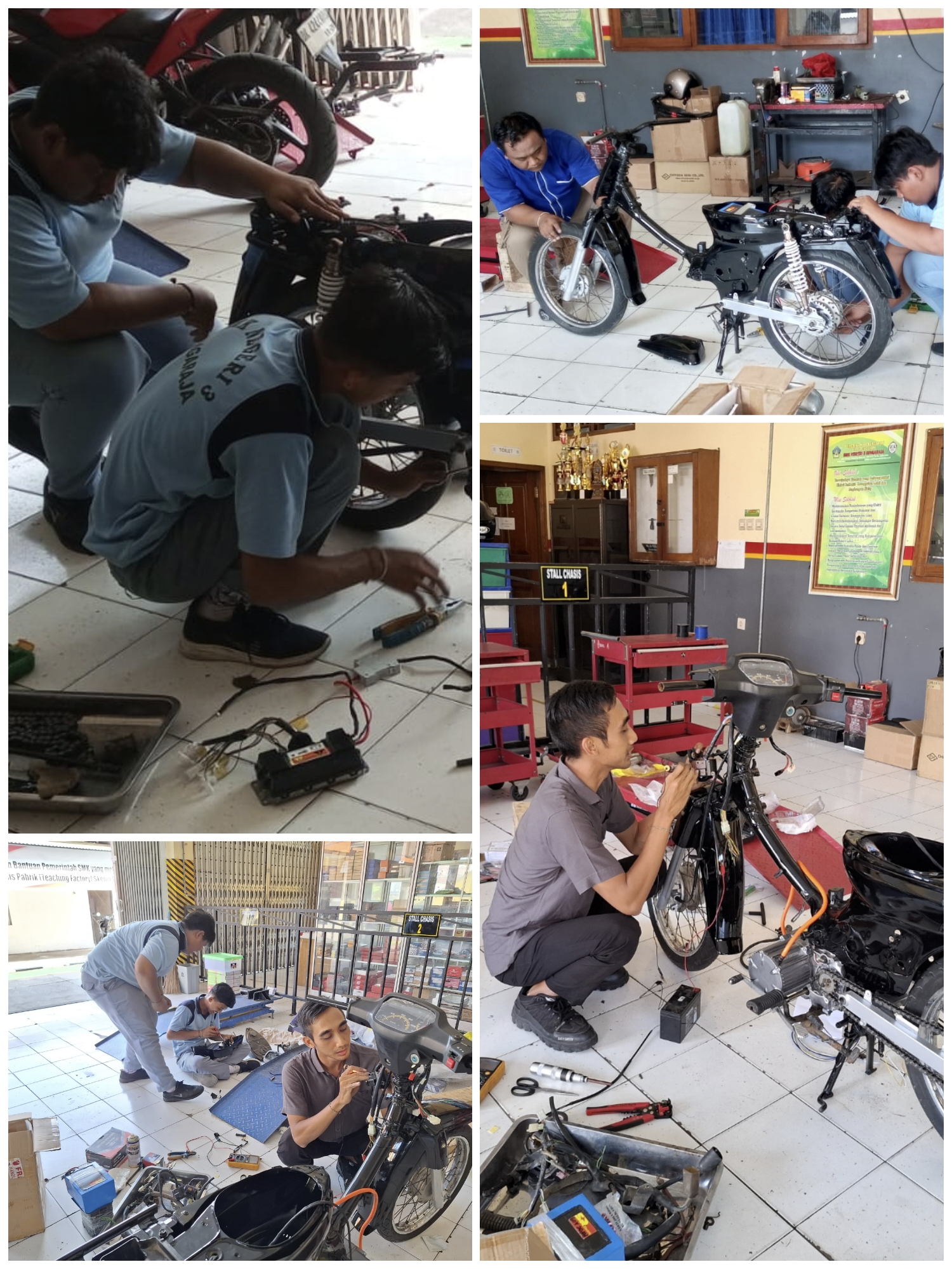 Konversi Sepeda Motor Berbahan Bakar Menjadi Sepeda Motor Listrik